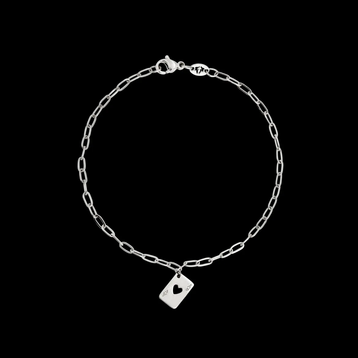 Ace Up the Sleeve Bracelet Silber
