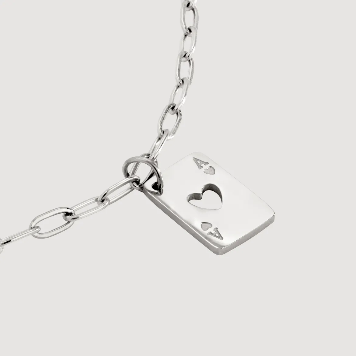 Ace Up the Sleeve Bracelet Silber