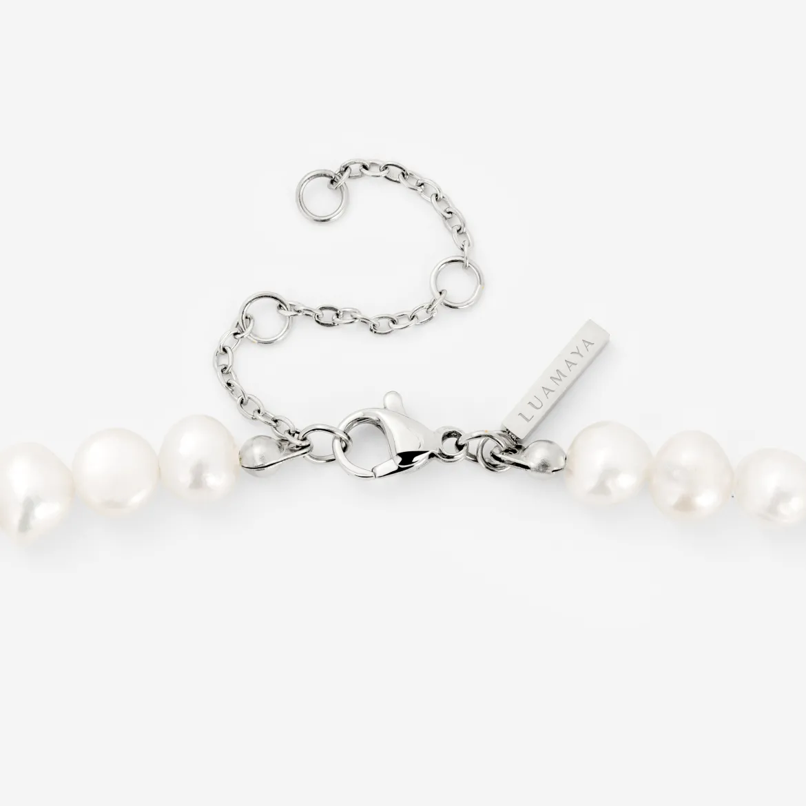 Ammonite Pearl Necklace Silber