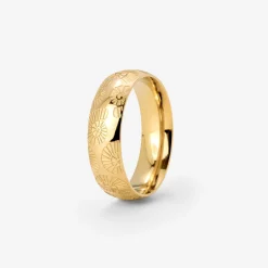Ammonite Shell Ring Gold