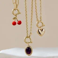 Amore Mio Classic Chain Necklace Set Roségold