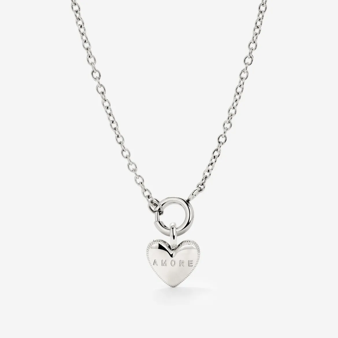 Amore Mio Classic Chain Necklace Set Silber