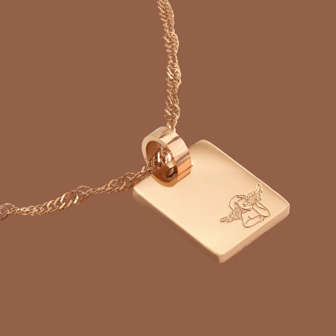 Angel Necklace Roségold