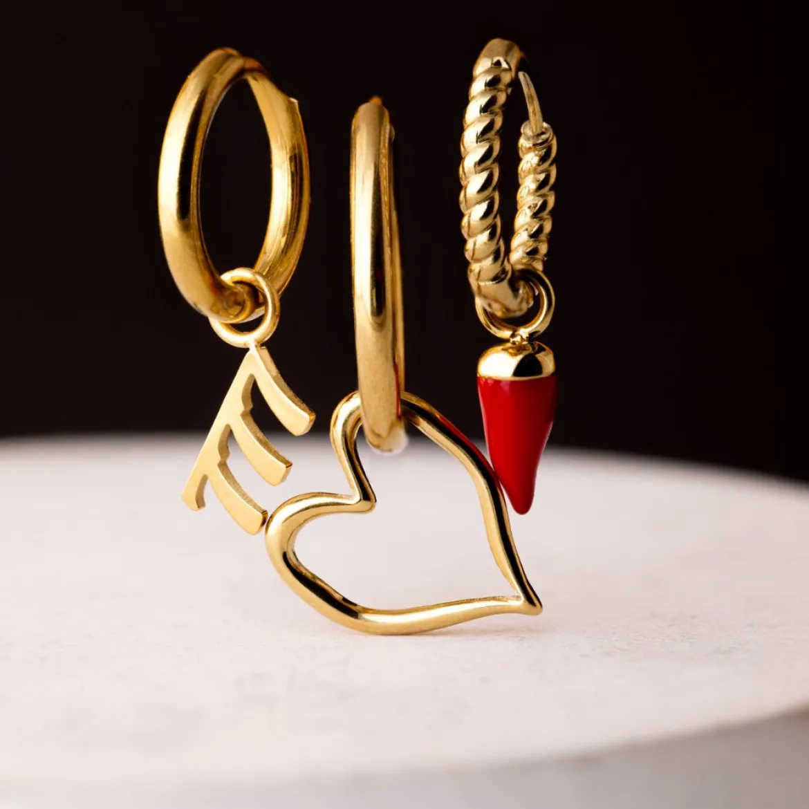 Angel Number Hoop Set Small