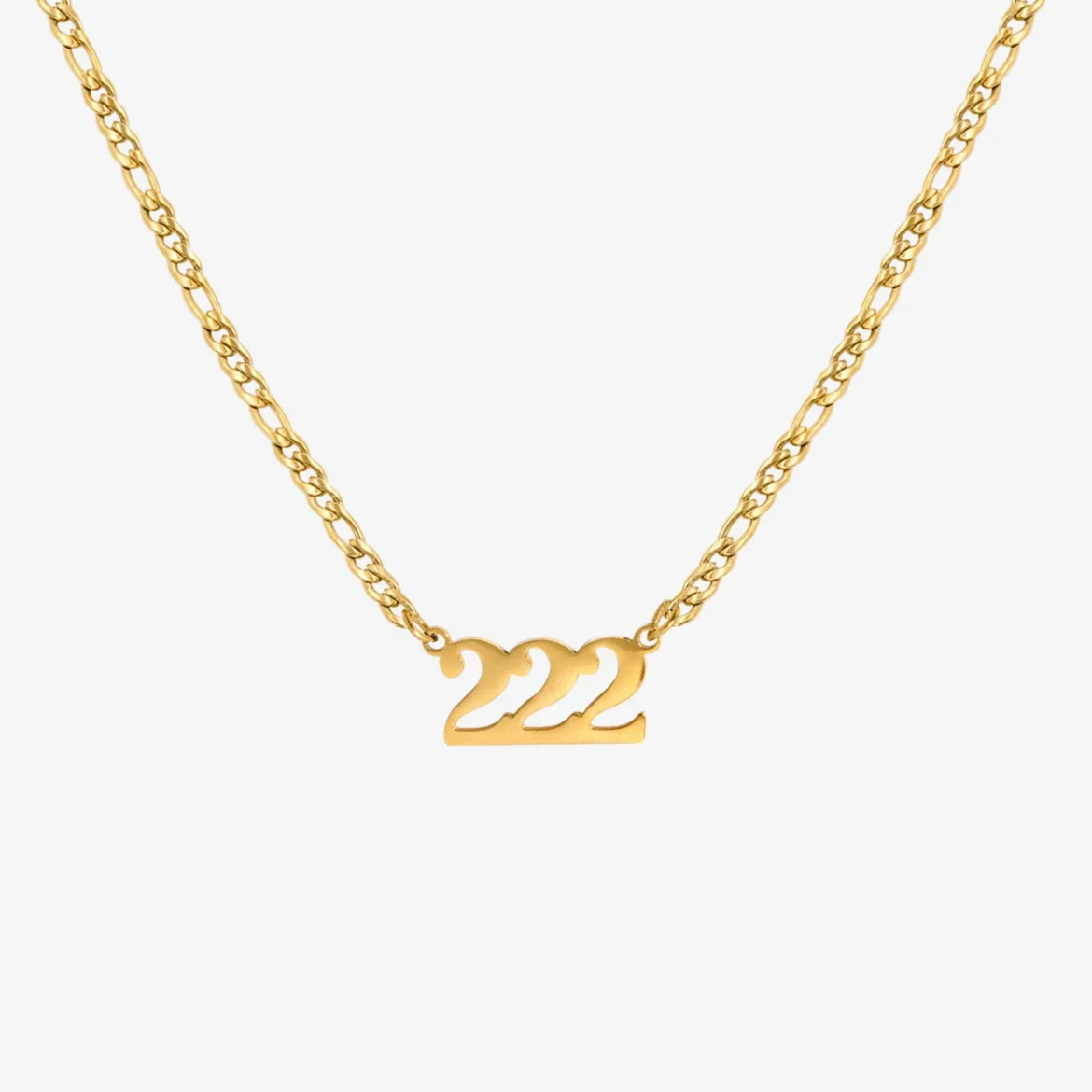 Angel Number Necklace Gold - 111