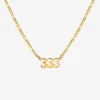 Angel Number Necklace Gold - 111