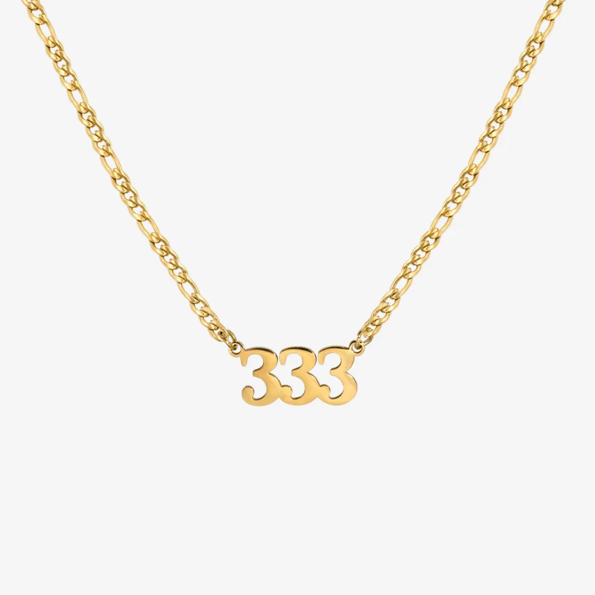 Angel Number Necklace Gold - 111