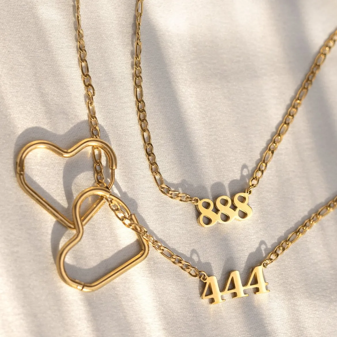 Angel Number Necklace Gold - 111