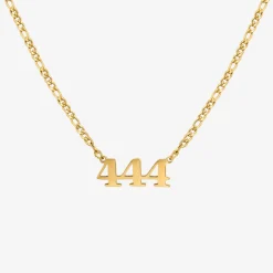 Angel Number Necklace Gold - 111