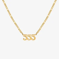 Angel Number Necklace Gold - 111