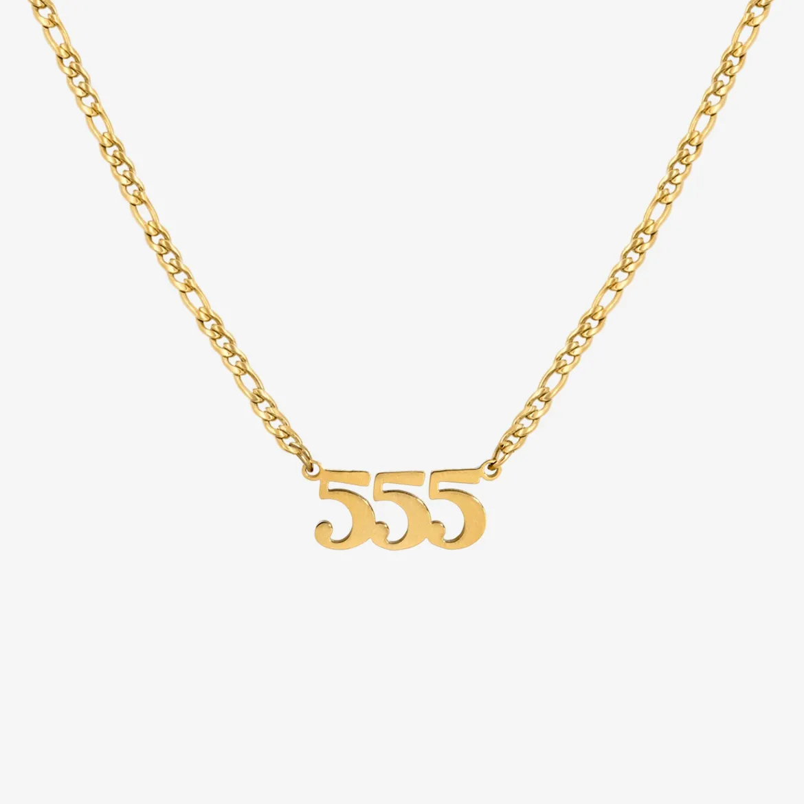 Angel Number Necklace Gold - 111