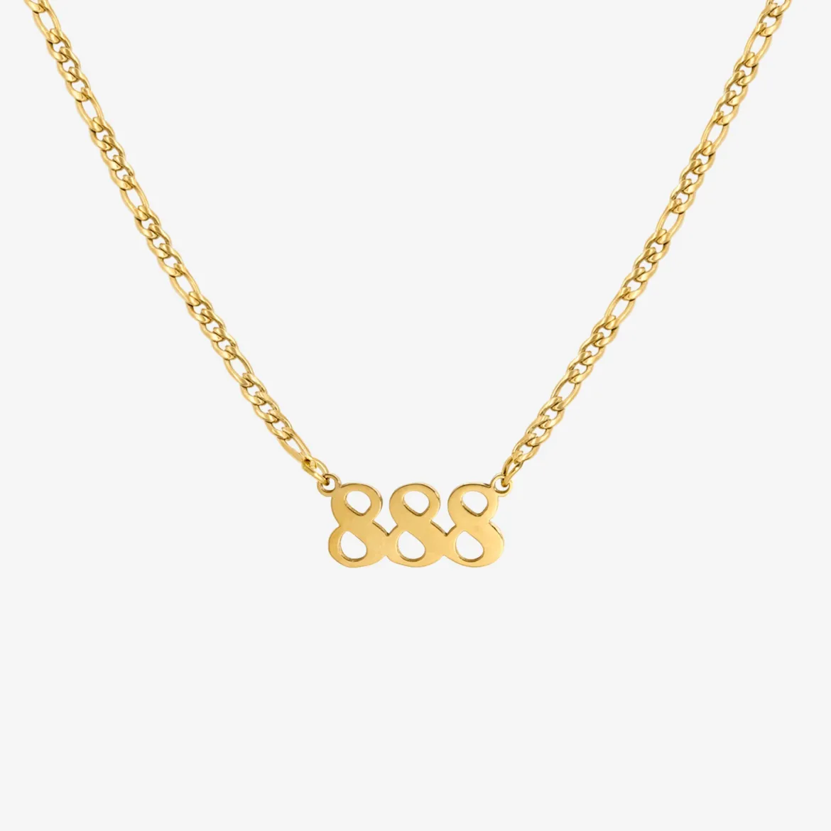 Angel Number Necklace Gold - 111