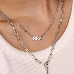 Angel Number Necklace Silber - 111