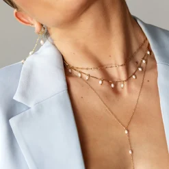 Annes Authentic Pearl Choker Gold