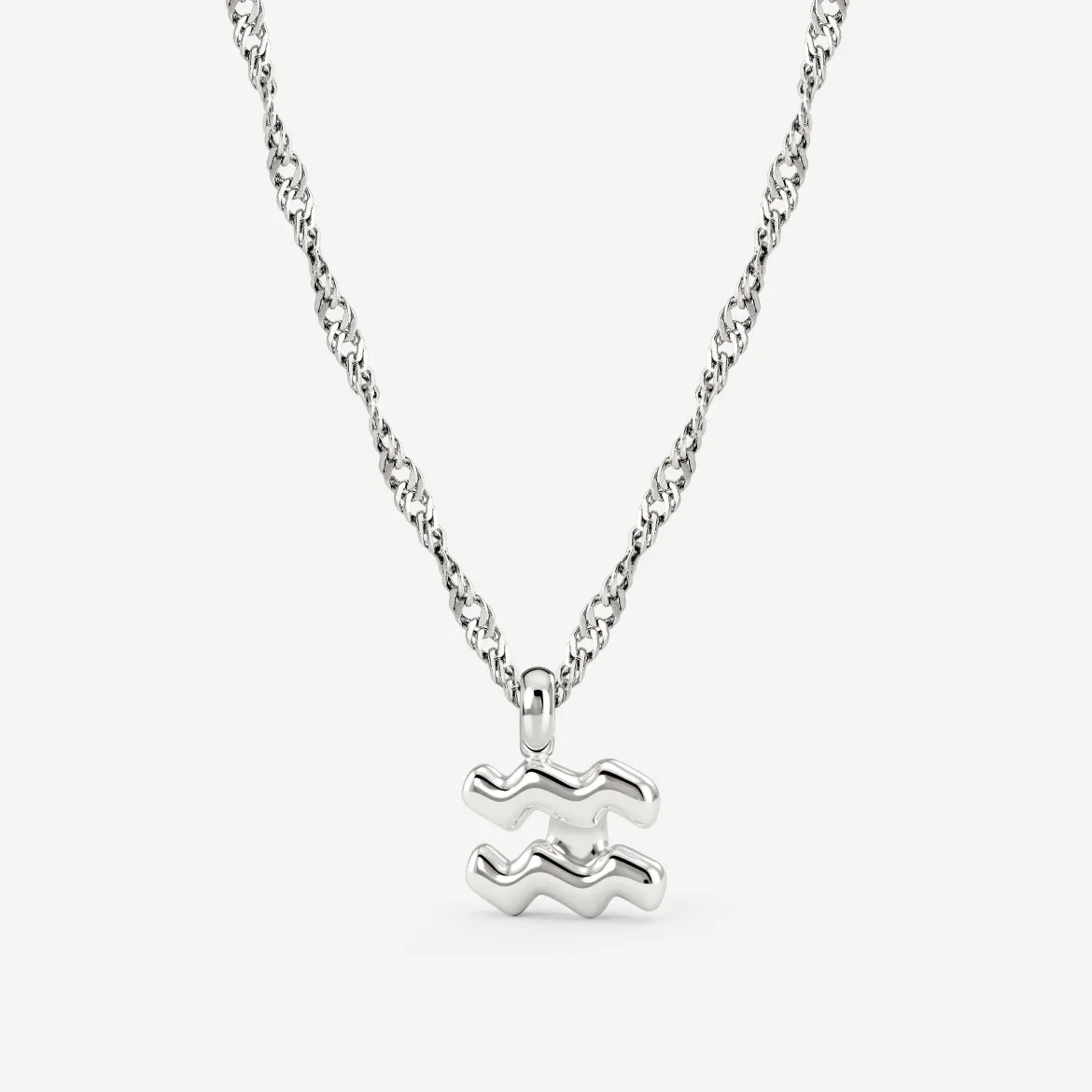Aquarius Bubble Necklace Silber