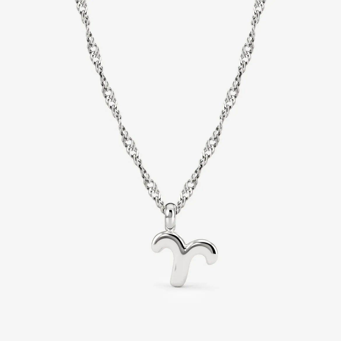 Aries Bubble Necklace Silber