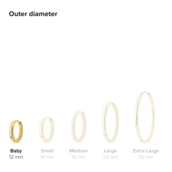 Baby Hoops - Gold