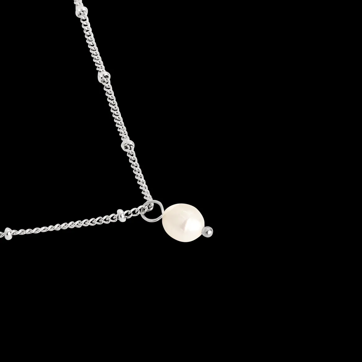 Baby Pearl Necklace Silber