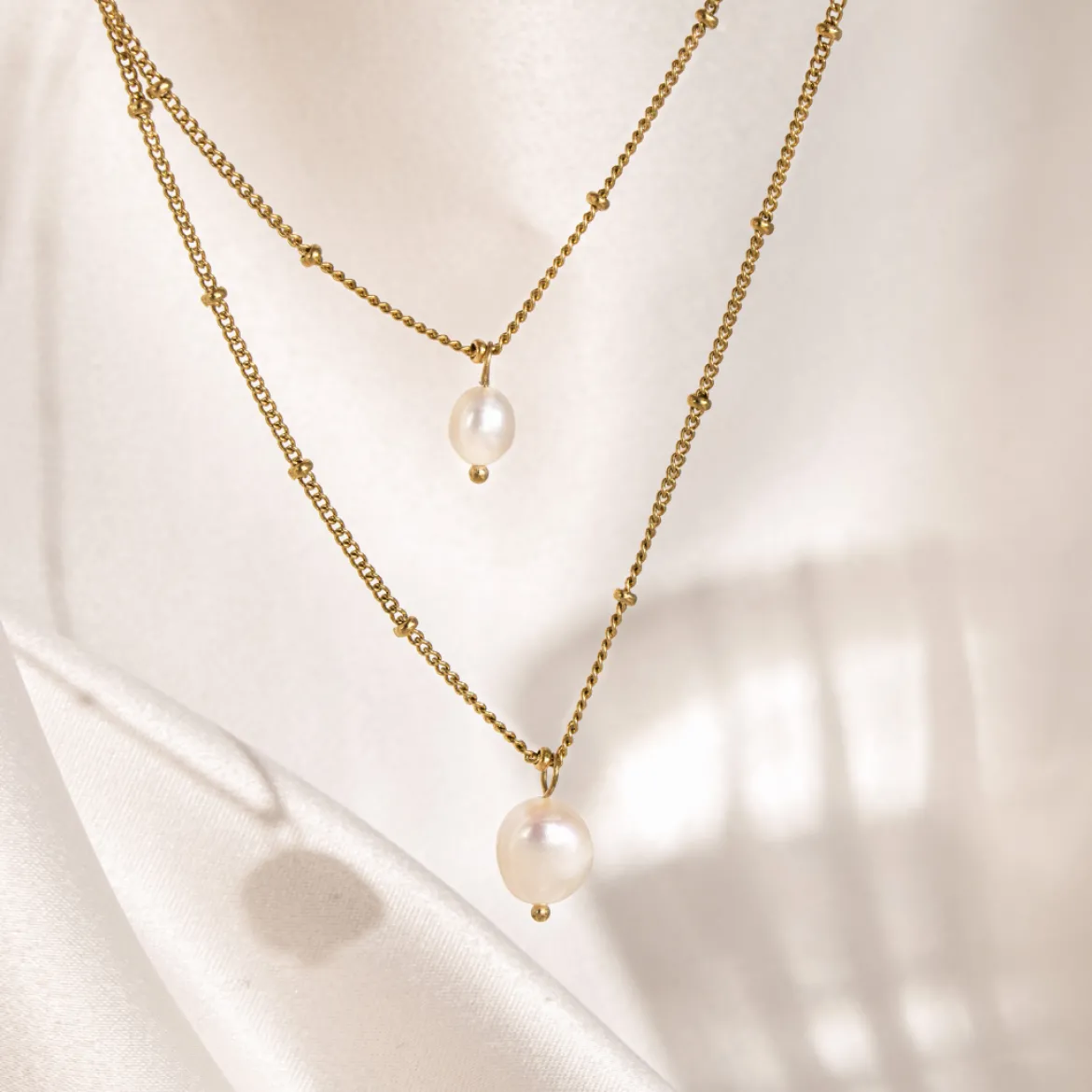 Baby Pearl Necklace Silber