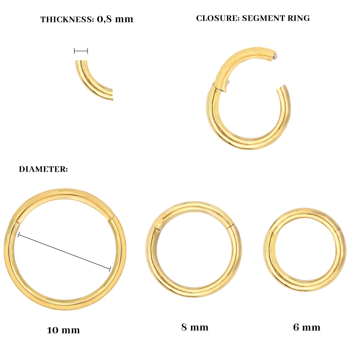 Basic und Twisted Click Piercing Bundle