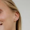 Bezel Bling Studs Roségold