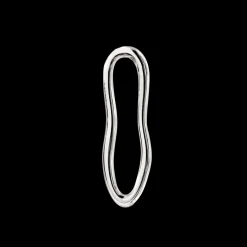 Blending Shapes Oval Hoop Set Baby Silber