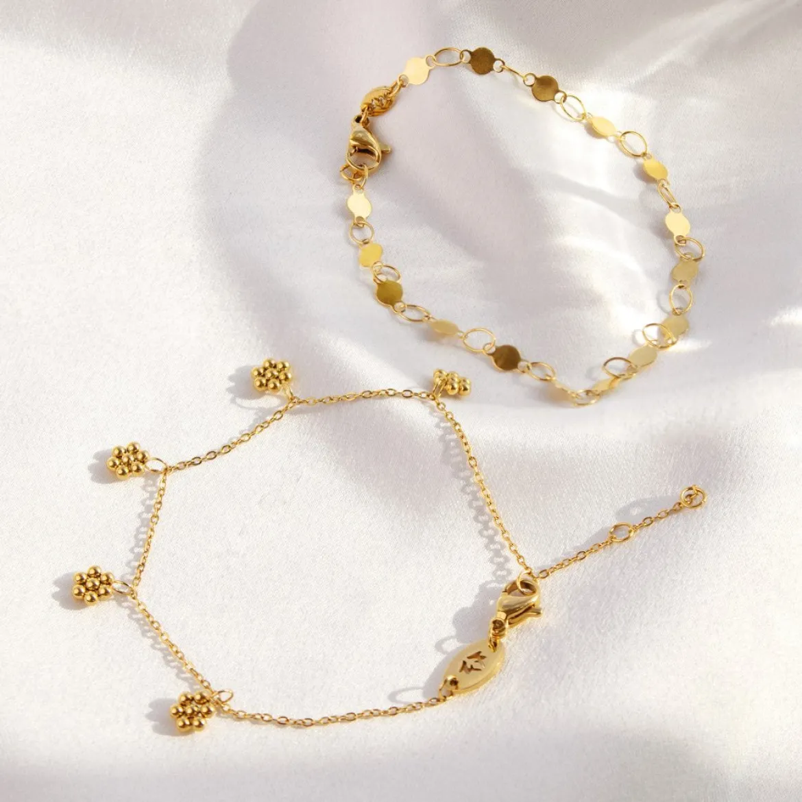 Blooming Anklet Silber