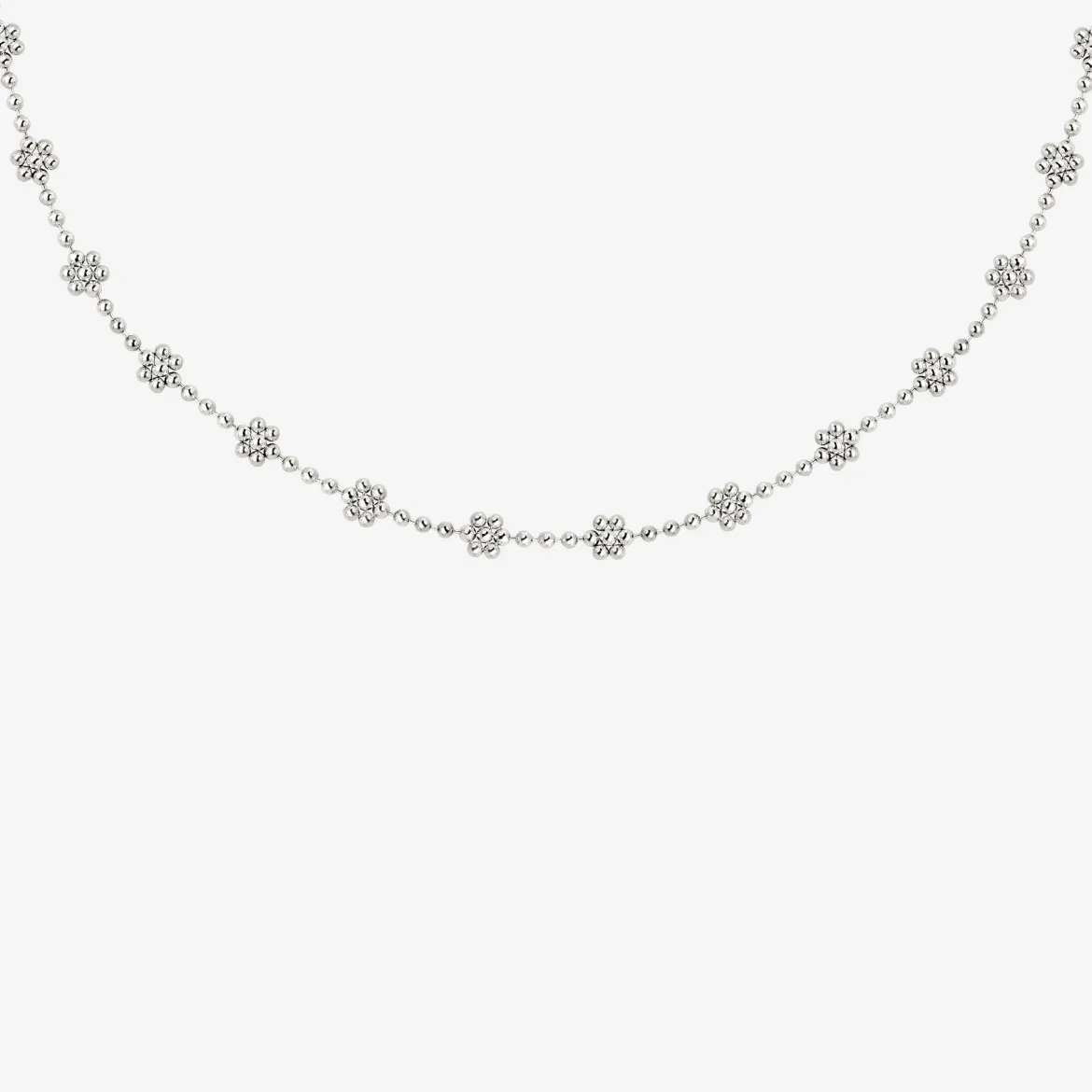 Blooming Choker Silber