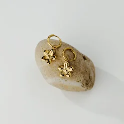 Blossom Hoop Set Small Gold