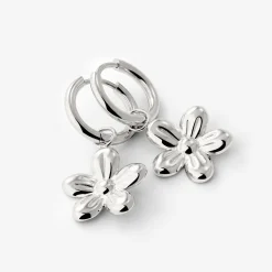 Blossom Hoop Set Small Silber