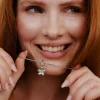 Blossom Rope Chain Necklace Set Silber