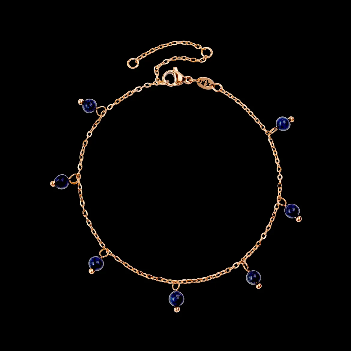 Blue Bay Anklet Roségold