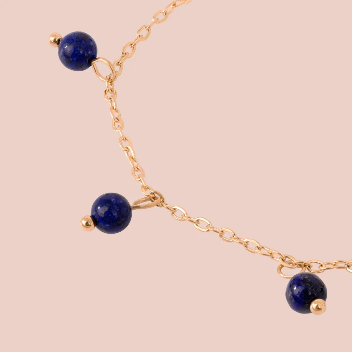 Blue Bay Anklet Roségold