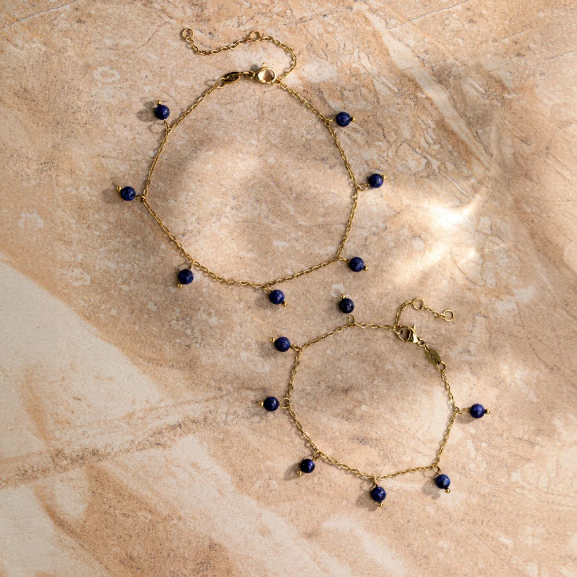 Blue Bay Anklet Roségold