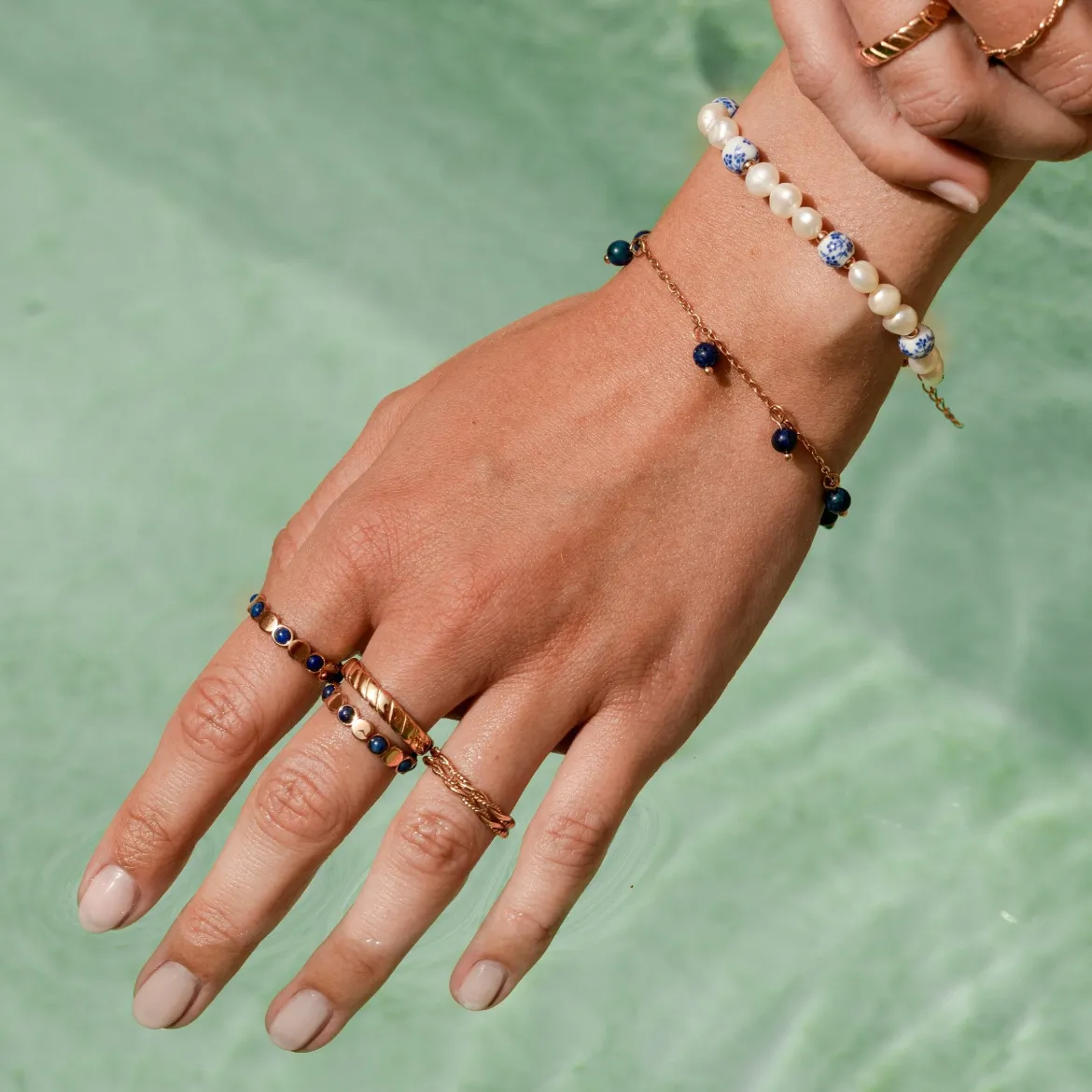 Blue Bay Ring Roségold