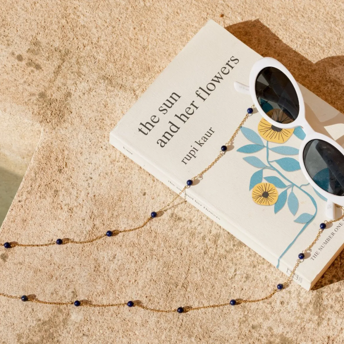 Blue Bay Sunglasses Chain Roségold