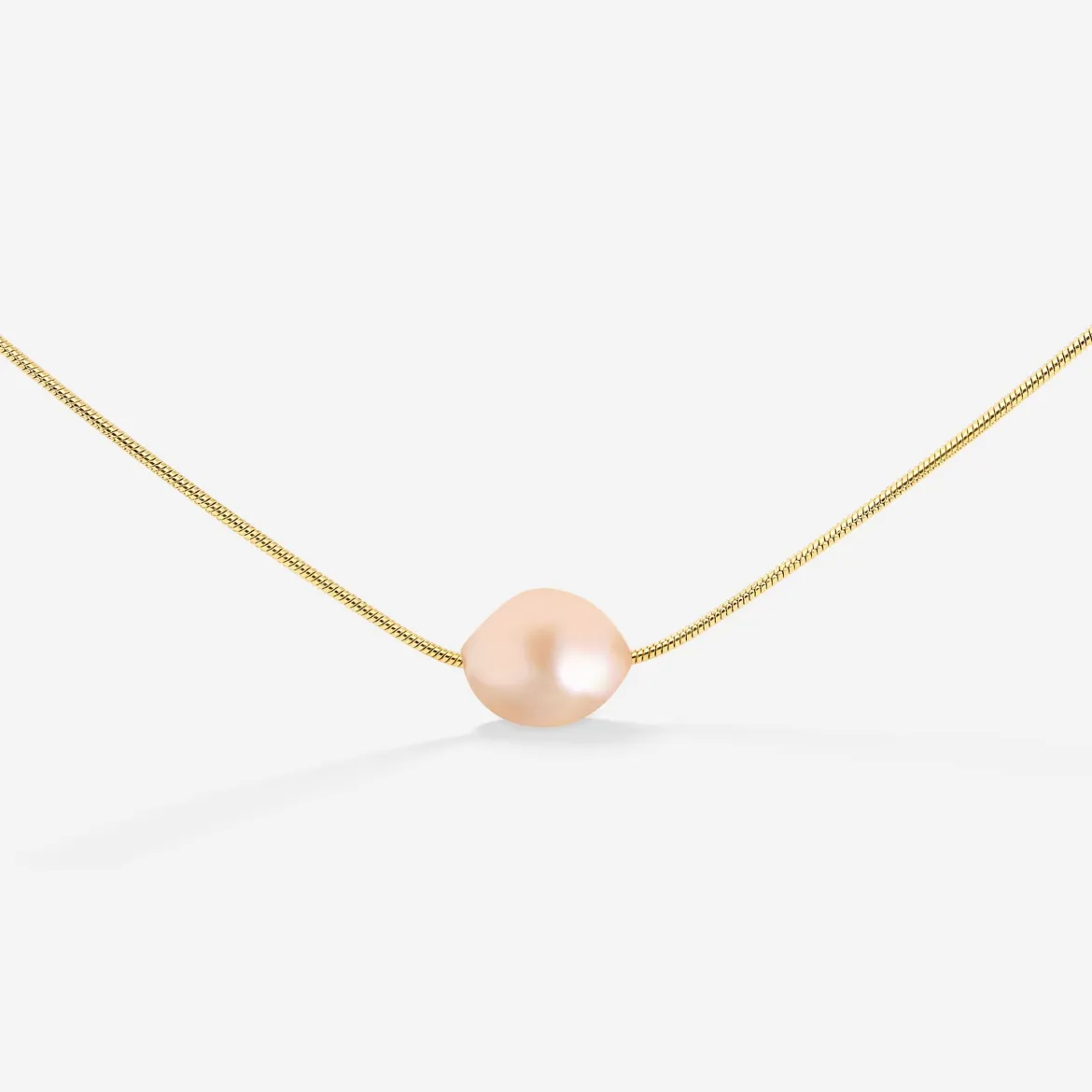 Blush Pearl Choker Gold