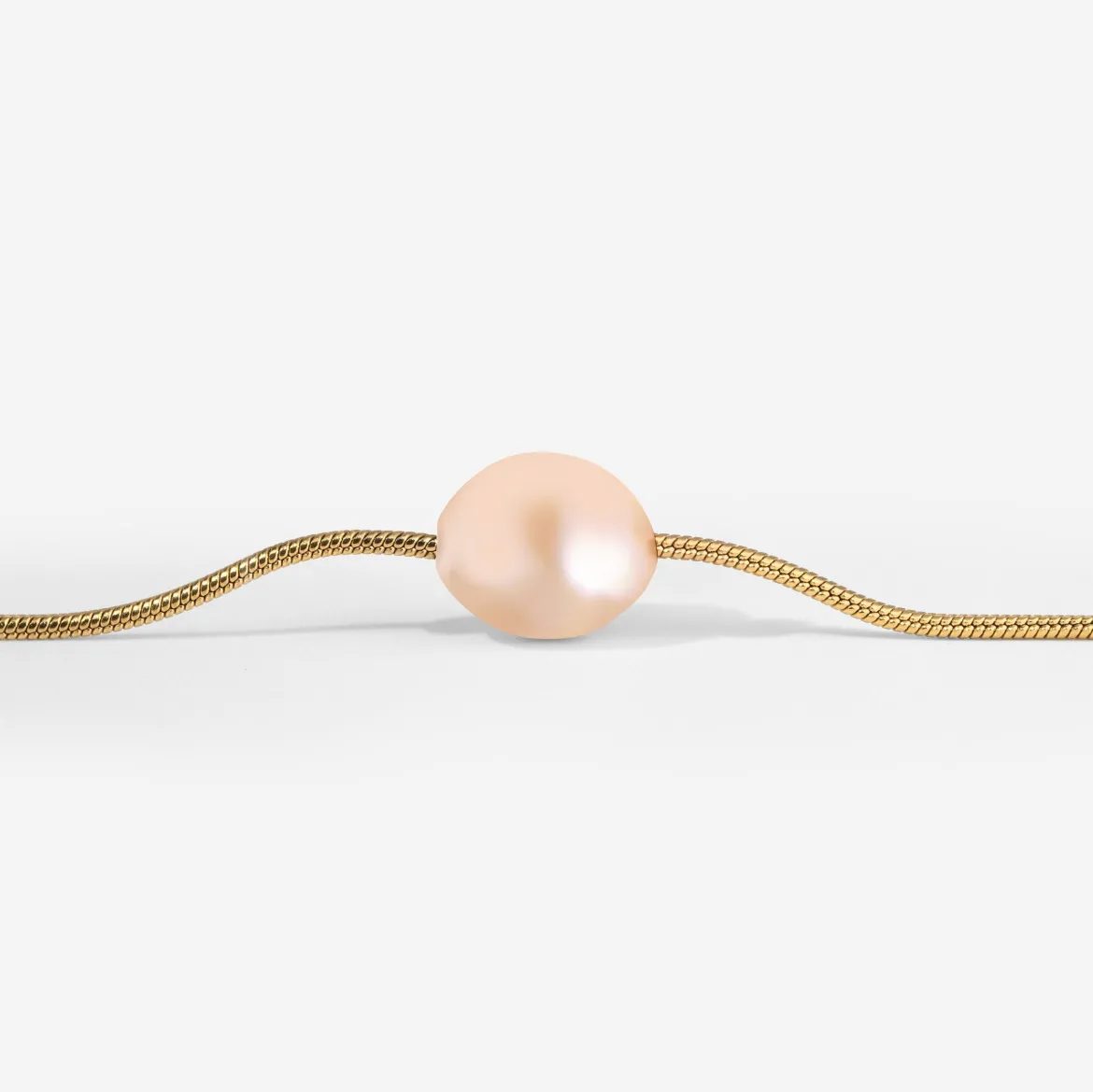 Blush Pearl Choker Gold