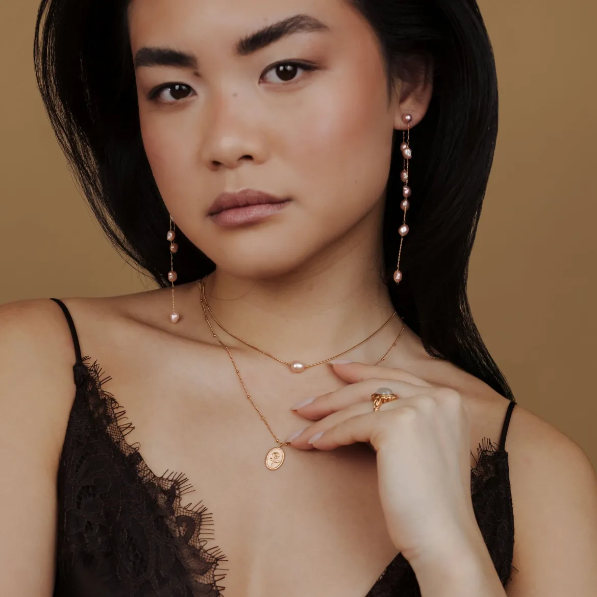 Blush Pearl Choker Roségold