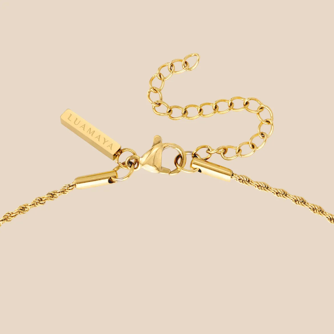 Blush Quartz Necklace Gold