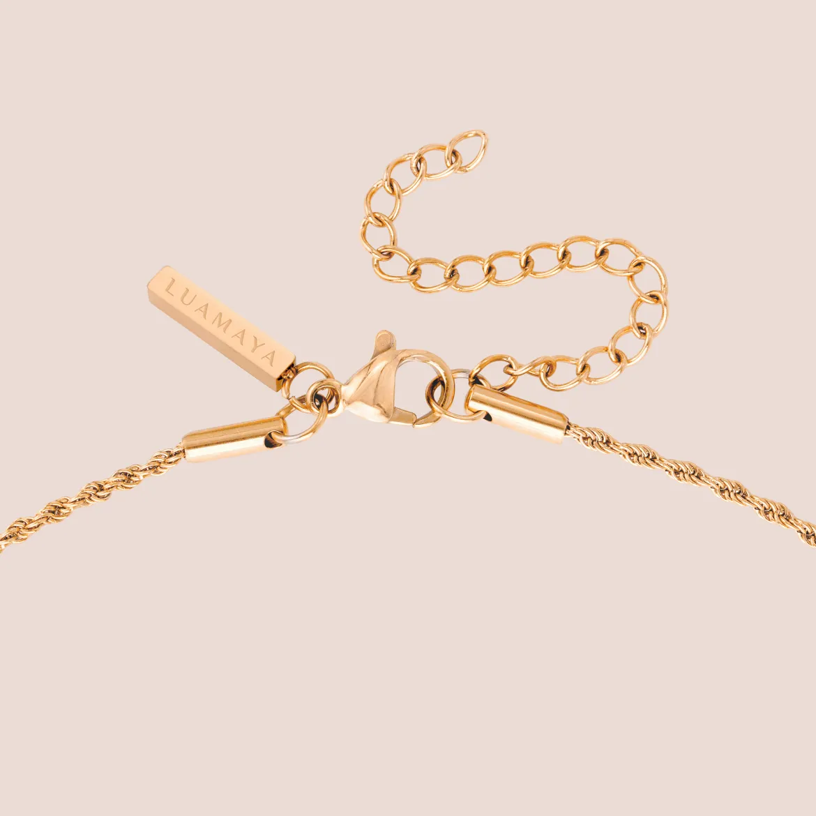Blush Quartz Necklace Roségold