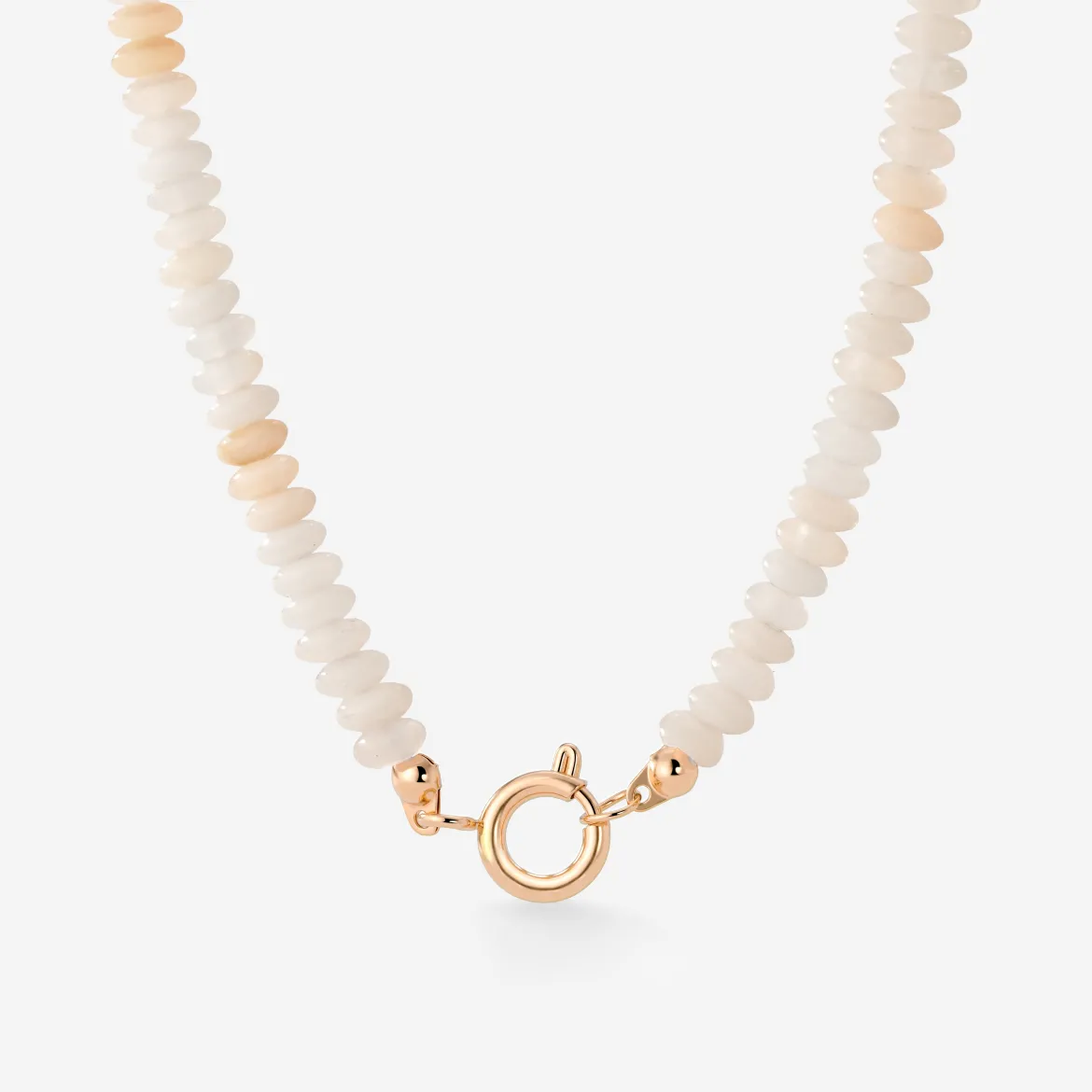 Blushstone Charm Necklace Roségold