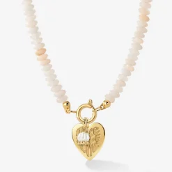 Blushstone Charm Necklace Set