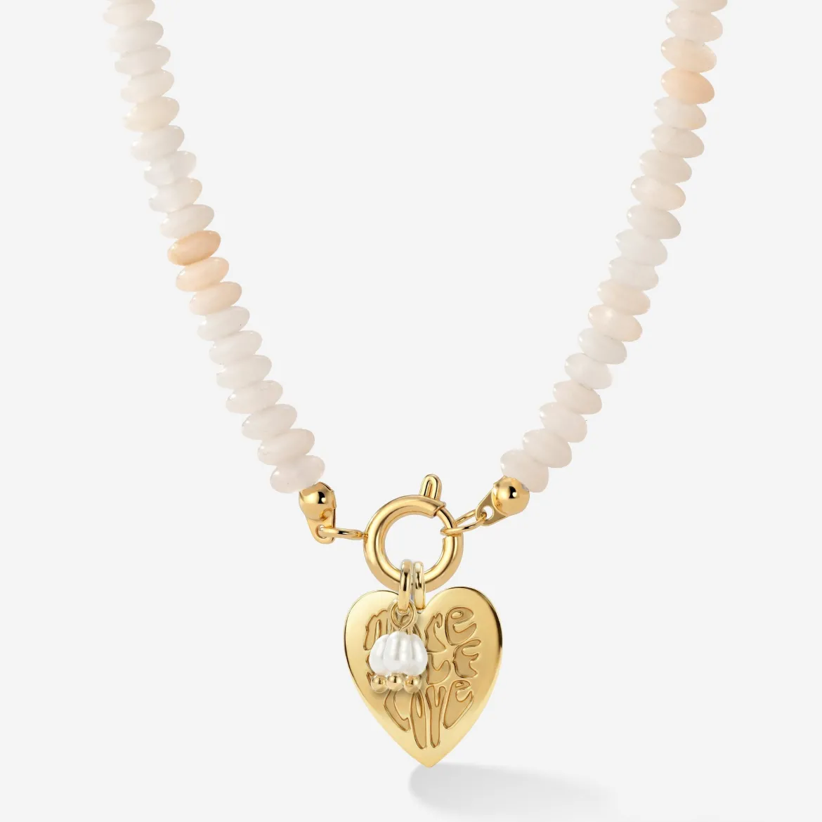 Blushstone Charm Necklace Set