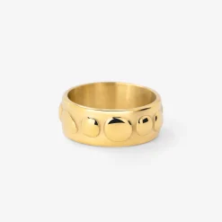 Boho Beads Ring Gold