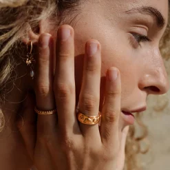 Boho Beads Ring Roségold
