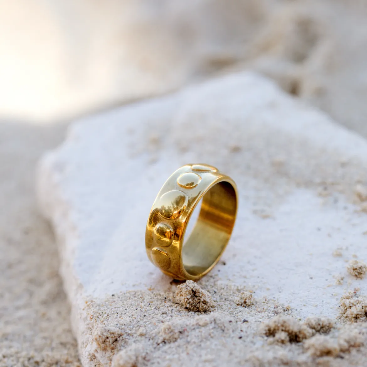 Boho Beads Ring Roségold