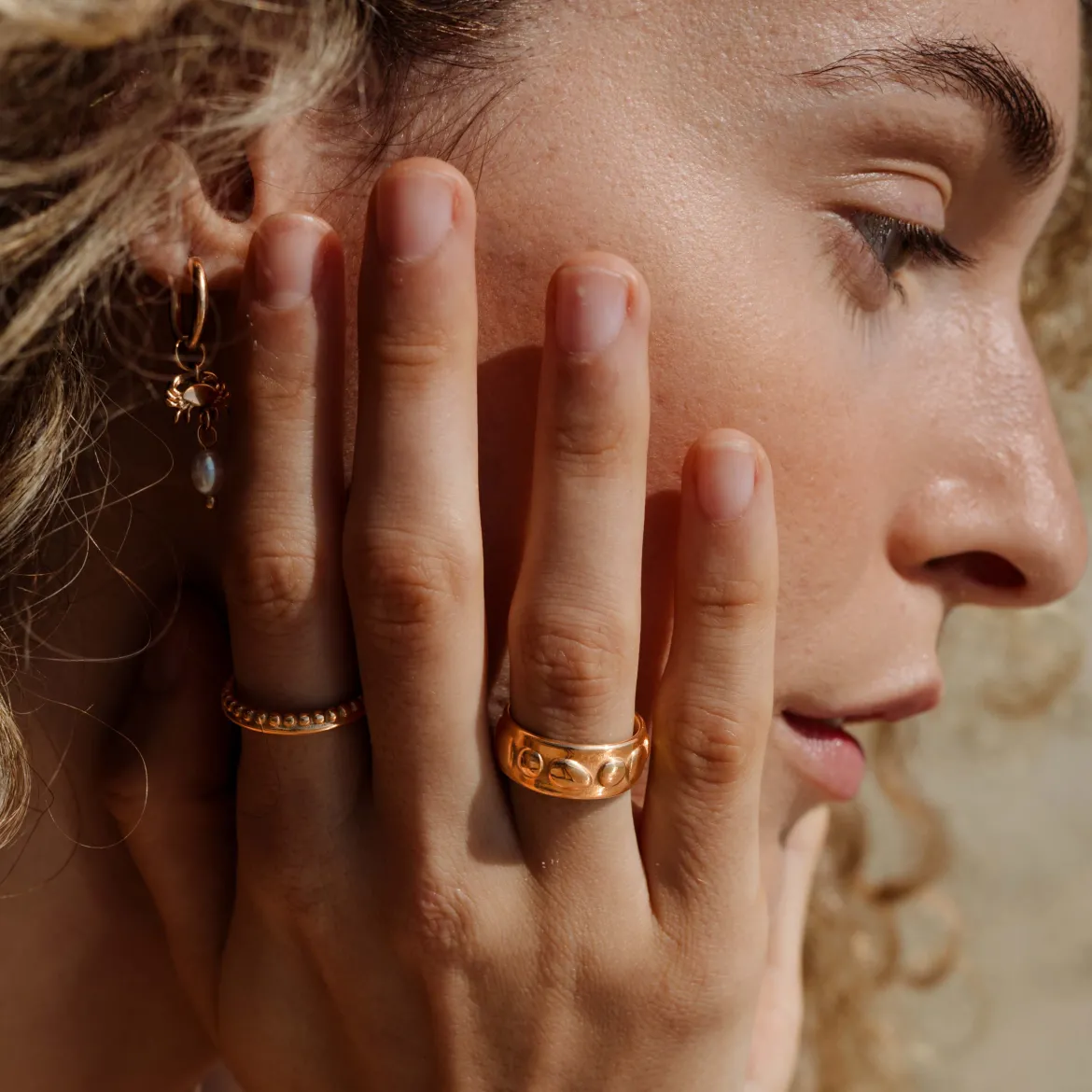 Boho Dots Ring Roségold