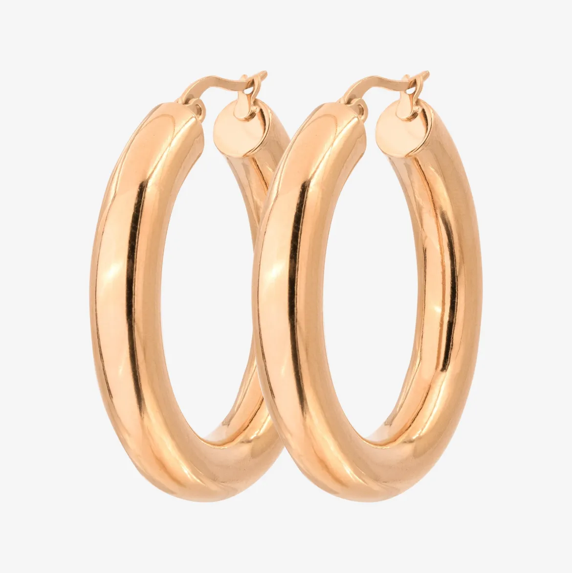Bold Hoops Large - Gold