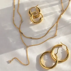Bold Hoops Medium - Gold